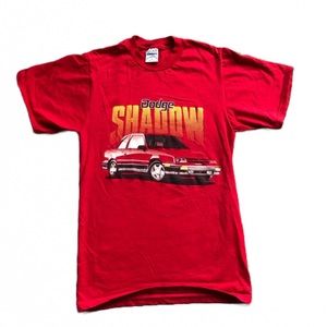 VINTAGE DODGE SHADOW CAR GRAPHIC RACING TEE SHIRT